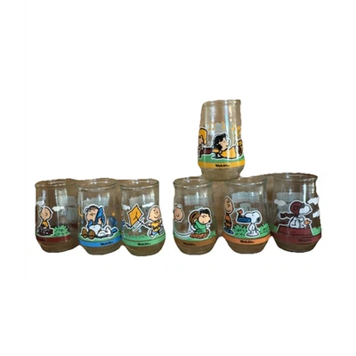 Welch's Peanuts Comic Klassiker Vintage verzierte Gläser 7er Set, 7 oz - Bild 1 von 4