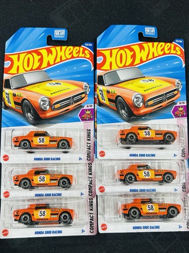 Hot Wheels 2025 HONDA S800 RACING Treasure Hunt Compact Kings 212/250 LOT