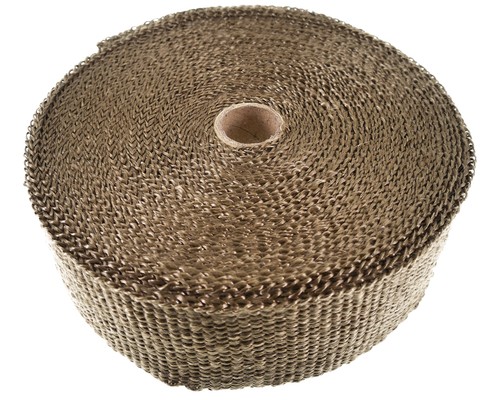 Hitzeschutzband 15m Titan Auspuff Fächerkrümmer bis 1450 C° Auto Motorrad Roller - Bild 4 von 7