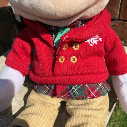Disney Store 2016 Mickey Mouse Christmas Plush Soft Toy Tartan Plaid Scottish - Picture 9 of 16