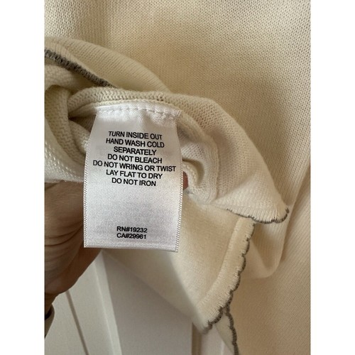 Alfred Dunner Embroidered Knit Top Size Petite XL Relaxed Fit Ivory Gray Floral  - Picture 6 of 8