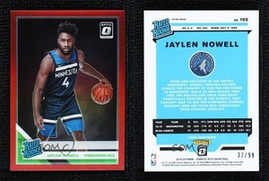 2019-20 Panini Donruss Optic Rated Red Prizm /99 Jaylen Nowell #155 Rookie RC