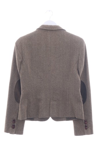 ZARA Blazer corto Mujeres Blazer Talla EU 40 marrón-crema look casual - Imagen 2 de 5