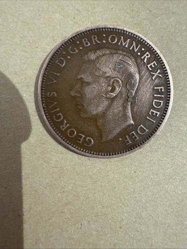 UK GREAT BRITAIN- 1952 HALF PENNY - Picture 2 of 2