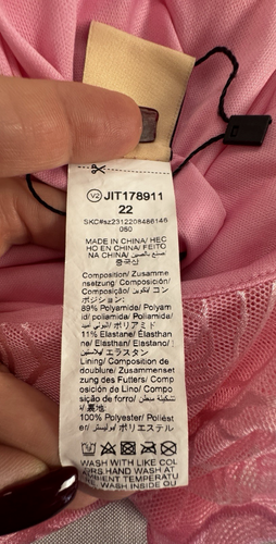 Top F21 X SHEIN XL rosa floreale civetta babydoll cami assimetrico Y2K clubwear - Foto 6 di 10