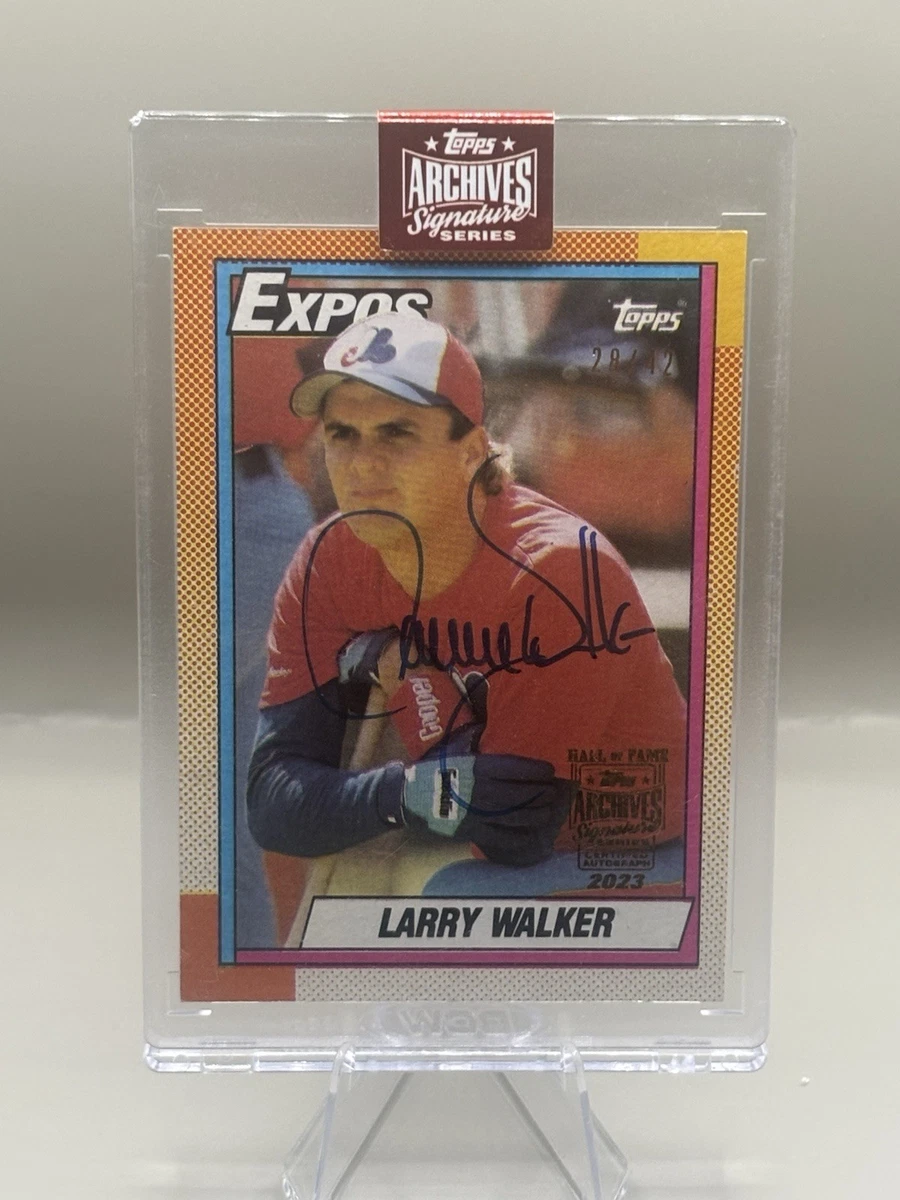 Larry Walker Baseball Serial Numbered Sports Trading Cards