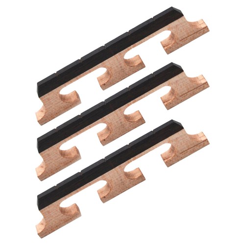 3pcs Wooden Banjo Bridge 5 String Banjo Replacement Accessories Parts For Folk - Picture 6 of 12