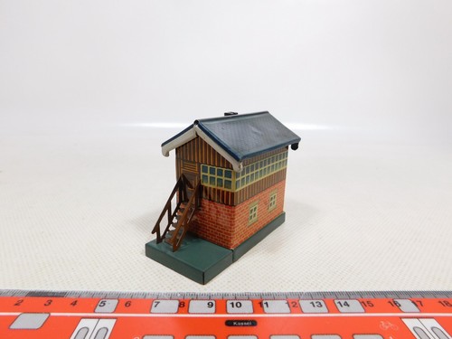 Bing Tischbahn 00 H0 Blech Stellwerk TEILW. NACHLACKIERT Germany #ED971-0,5 - Picture 1 of 5