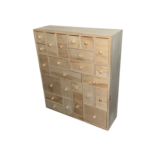 HYGGEHAUS Craft Storage Organizer 24 Drawers Wooden Storage Box 14.5” x 12.5" - Picture 1 of 7