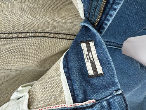 Pantalones de mezclilla John Varvatos Star EE. UU. para hombre talla 29 azul peso calce ajustado J315NV2B - Imagen 5 de 7