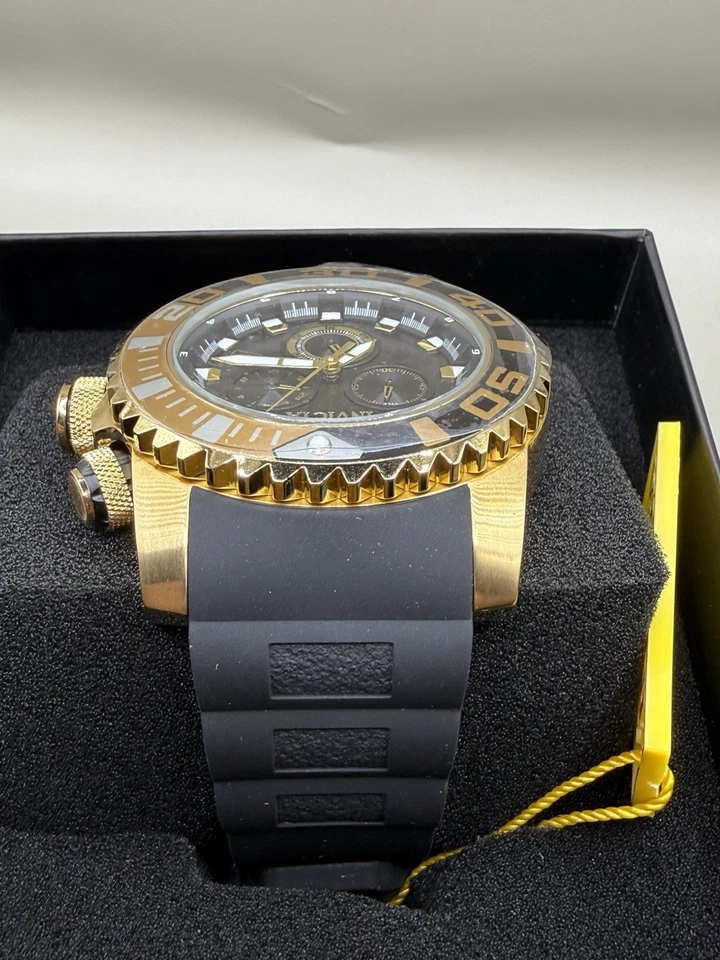 Reloj cronógrafo de cuarzo con esfera negra Invicta 48988 Sea Hunter para hombre Foto 4 de 4