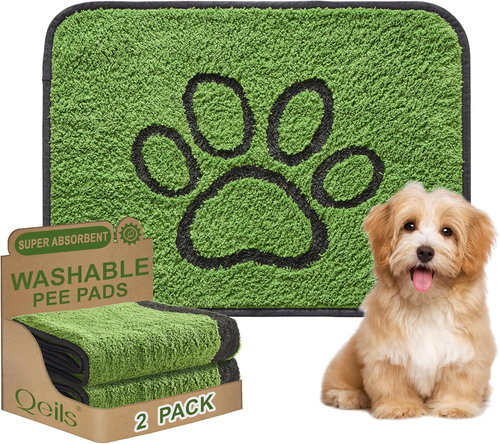 Wiederverwendbare Hunde Pipi Pads, 2er Pack Super Saugfähig & Auslaufsicher Waschbar Welpen Pads Wi - Bild 9 von 12