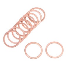 50pcs 18mm x 22mm x 1.5mm Copper Flat Washer for Screw Bolt