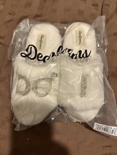 Dearfoams I Do Bride Slippers Size 5.5-6