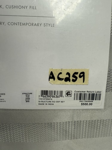 Hotel Collection Structure Silver F/Q Comforter Preowned W/defect - Picture 7 of 11