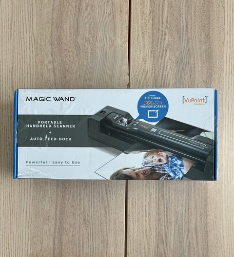 VuPoint Magic Wand Portable Handheld Scanner Auto Feed Dock PDSDK-ST470PE-VP - Picture 1 of 3