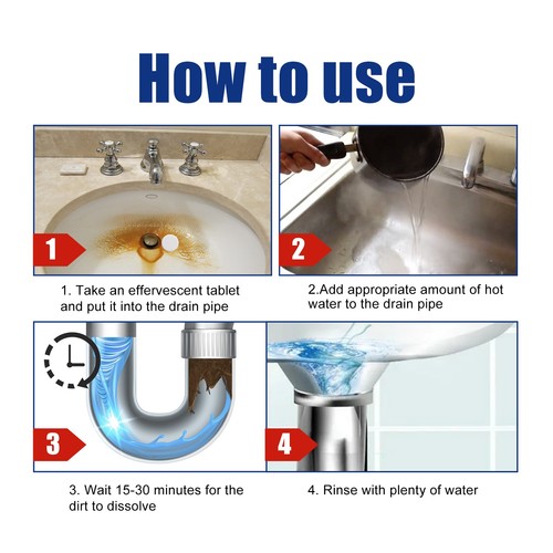 Drain Cleaner, Toilet Kitchen Drain Anti-Clogging Deodorant Dredging Cleaner - Picture 7 of 8