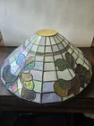 Tiffany Style Stained Glass Lamp Shade iridescent 20" lamp shade