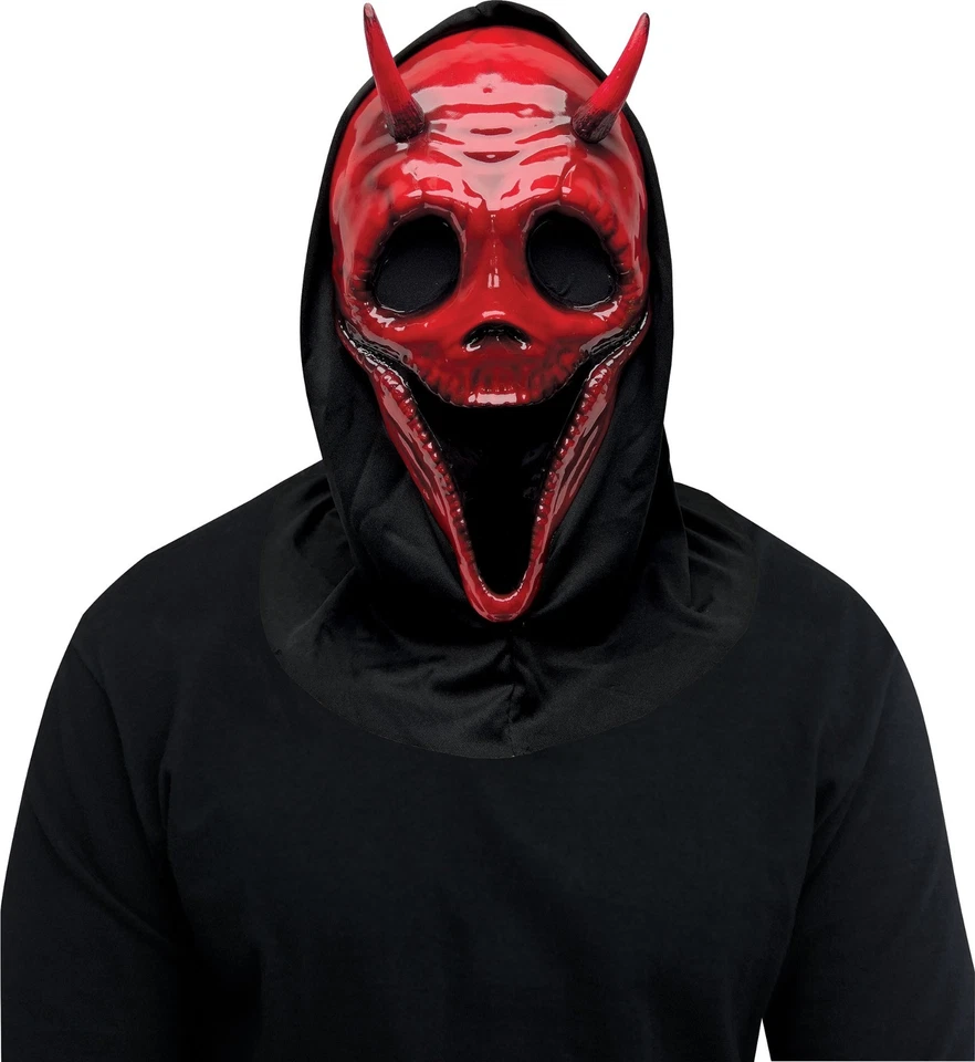 Skull Devil Mask - Fun World - Ghost Face Style - Image 2 of 2