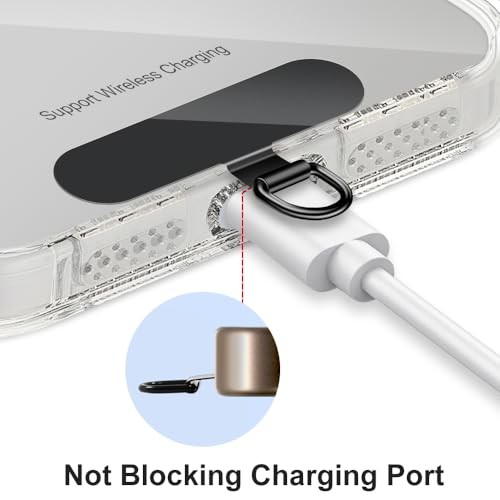 Onglet d'attache de téléphone pour iPhone, Pack de 4 patchs de lanière en métal, sangle de lanière - Photo 3 sur 8