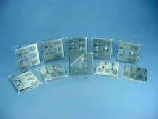 10 Cooper Non-Mag Stainless Steel 2-Gang Toggle Switch Cover Wallplate 93072