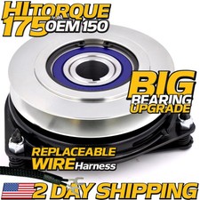 Hitorq 175ftlb (oem 150) Bigbearing Pto Clutch For Scag 462166 Replaceable Wire