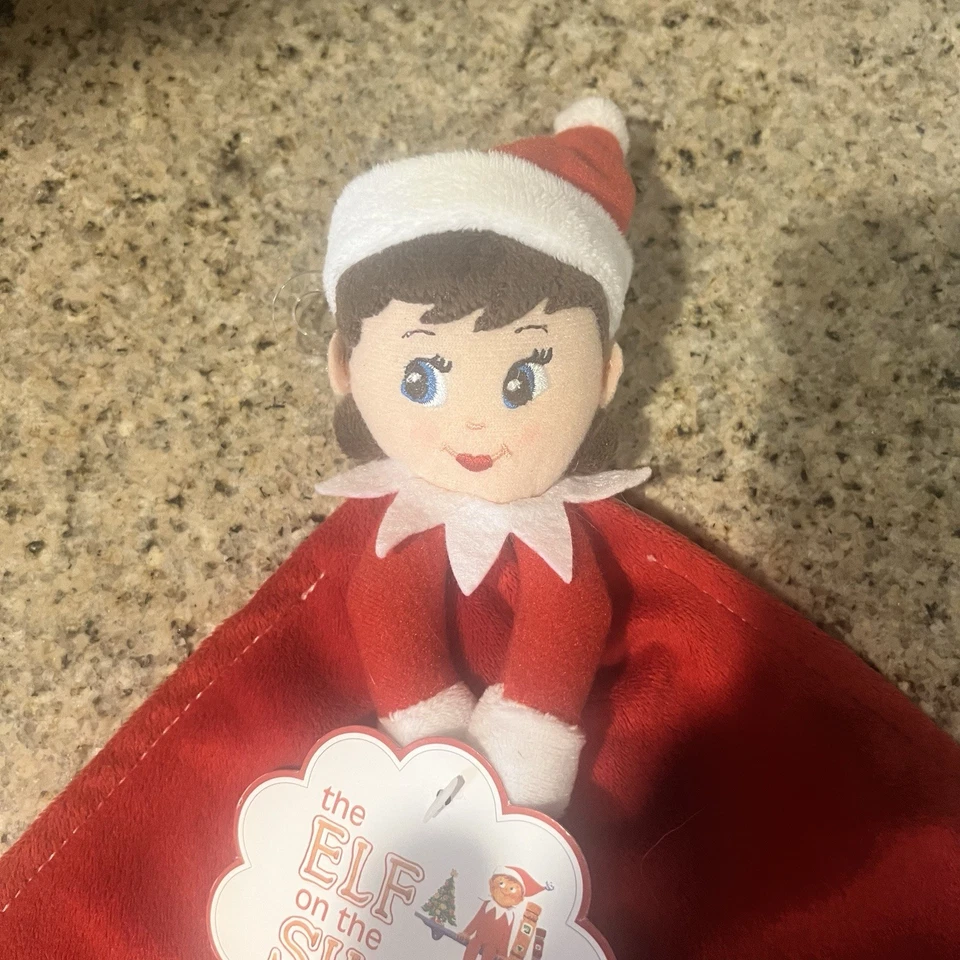 Manta de seguridad Elf On The Shelf Girl My 1st Elf Baby Lovey nueva 2015 Foto 3 de 4
