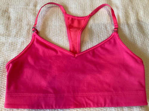 Victoria Secret VSX Sport Pink Unpadded Racerback Bra Size M/M - Picture 4 of 5
