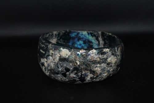 Large Ancient Roman Glass Bowl with Iridescent Patina Circa 1st - 3rd Century AD - Picture 3 of 10