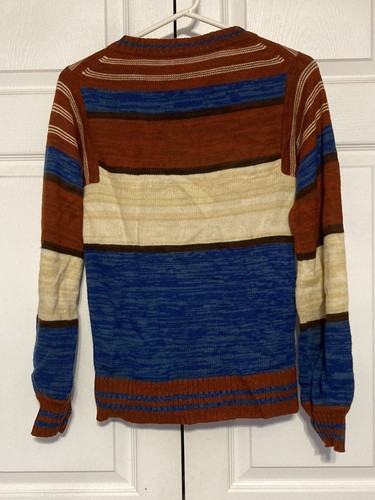 Vintage JcPenney Acryl Strick Pullover Sweater Azteken Square Neck 70er - Bild 3 von 7
