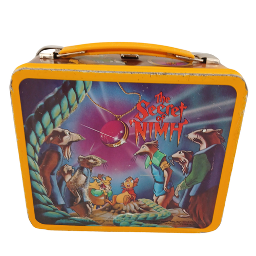 Vintage 1982 The Secret of NIMH Metal Tin Lunchbox Aladdin 1980s Movie - Picture 5 of 16