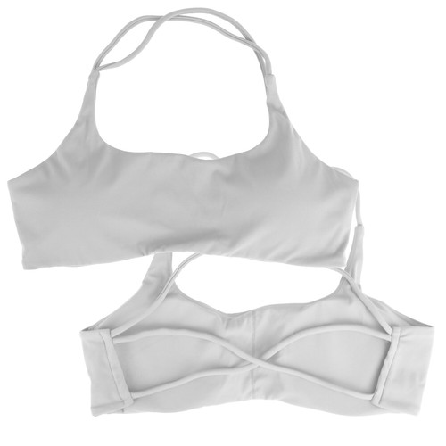 Sports Bras for Women Low Impact Cross Back Strappy Bras Cropped Padded Workout - Picture 13 of 36