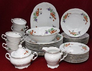 Royal Kent Poland China Fruit Garland 45 Piece Set For 8 Including Image Is Loading Royal Kent Poland China Fruit Garland 45 Piece