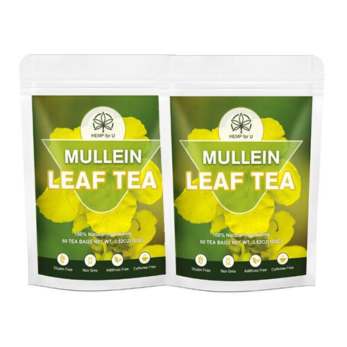 100Packs Mullein Leaf Tea Bags - Lung Cleanse Detox Herbal Enhance Immunity - Picture 12 of 13