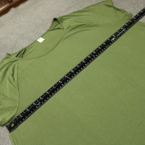 Old Navy Knee Length A-Line Tee Shirt Dress Short Raglan Sleeve Olive Green 2XL - Picture 15 of 22