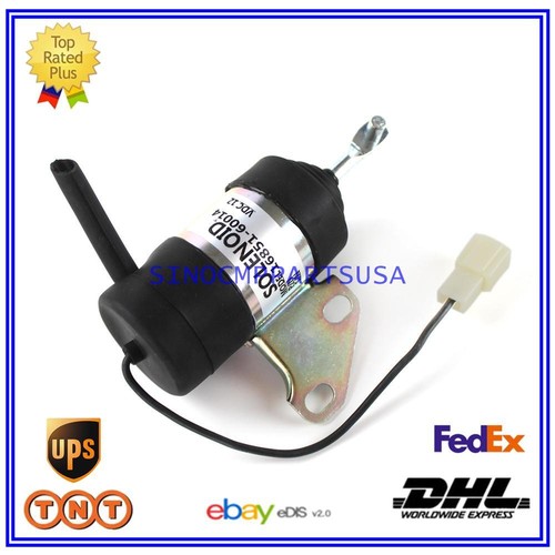 16851-60014 052600-4531 Fuel Stop Solenoid 12V For Kubota Z482 Denso BX7410D - Imagen 4 de 7