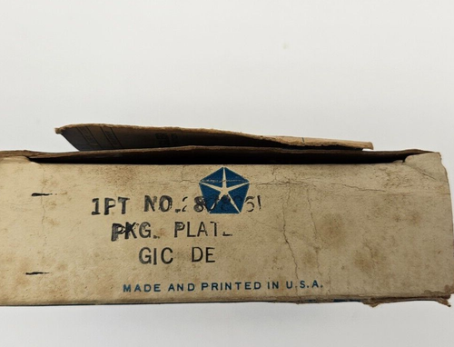 1967 Dodge Plymouth Variable Wiper Motor Switch Plate & Gasket 2808861 NOS - Picture 7 of 8