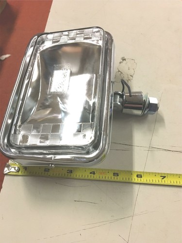 Vtg Old Skool Headlight Rectangle Harley Chopper Bobber Dual 70's Motorcycle Spr - Picture 9 of 10