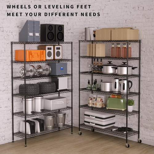 6000Lbs Capacity Heavy Duty Storage Shelves Commercial Wire Shelving Unit and St - Picture 6 of 9