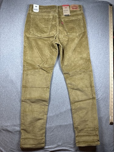 WOMEN'S LEVI'S BOYFRIEND LIGHT BROWN CORDUROY PANTS-MID RISE 29x30 NWT - Picture 5 of 7