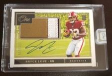 2019 PANINI ONE BRYCE LOVE 3 COLOR PATCH AUTO AUTOGRAPHS 139/199 REDSKINS RC
