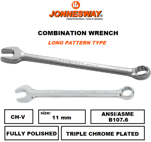 Jonnesway Metric 12 Pt Combination Wrench SAE & MM Long Pattern Type Ansi/Asme - Picture 14 of 58