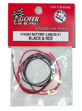 Gofer Racing 16201 x 1/24-1/25 Battery Cables Black & Red