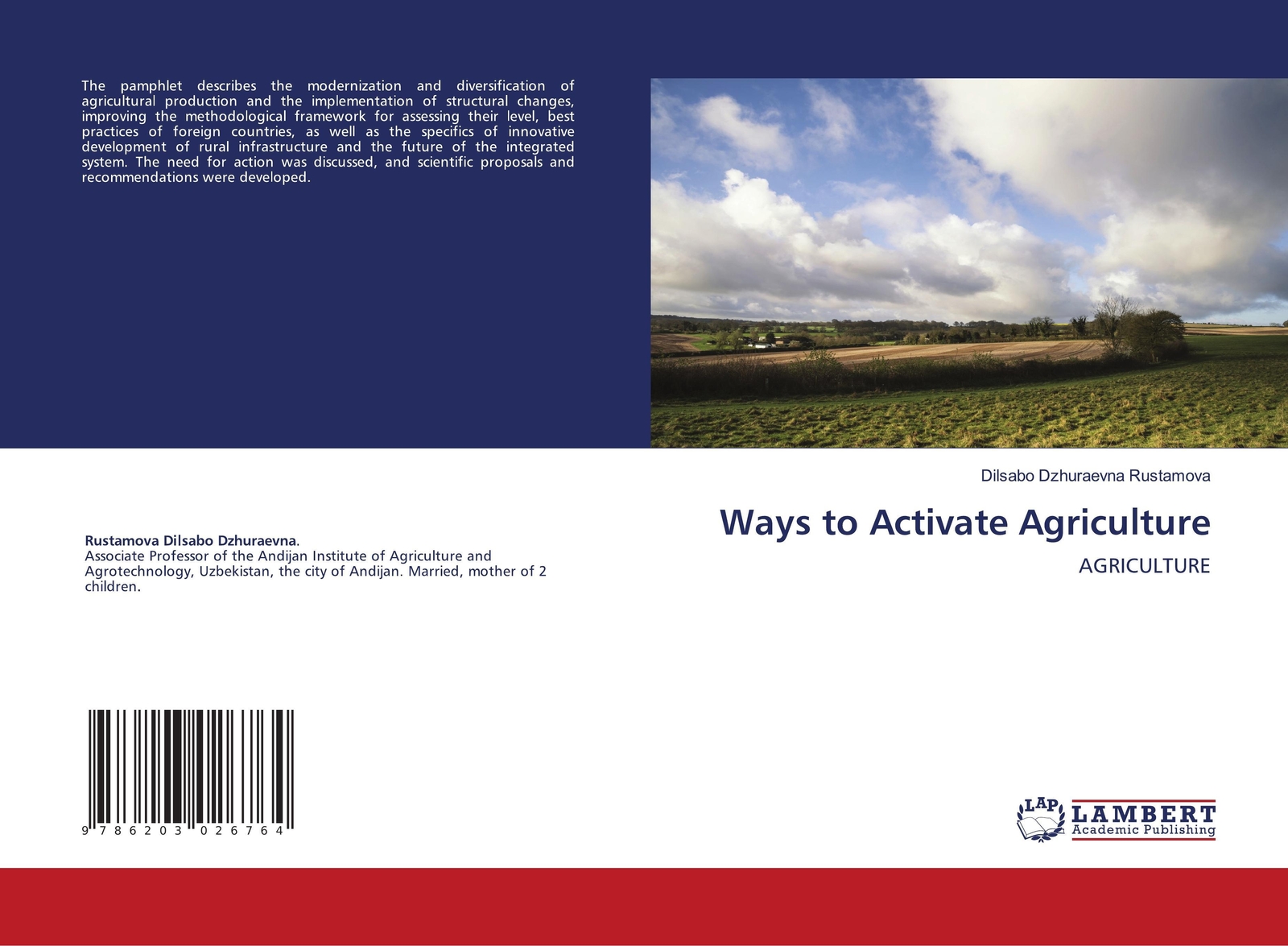 Dilsabo Dzhuraevna Rustamova | Ways To Activate Agriculture |