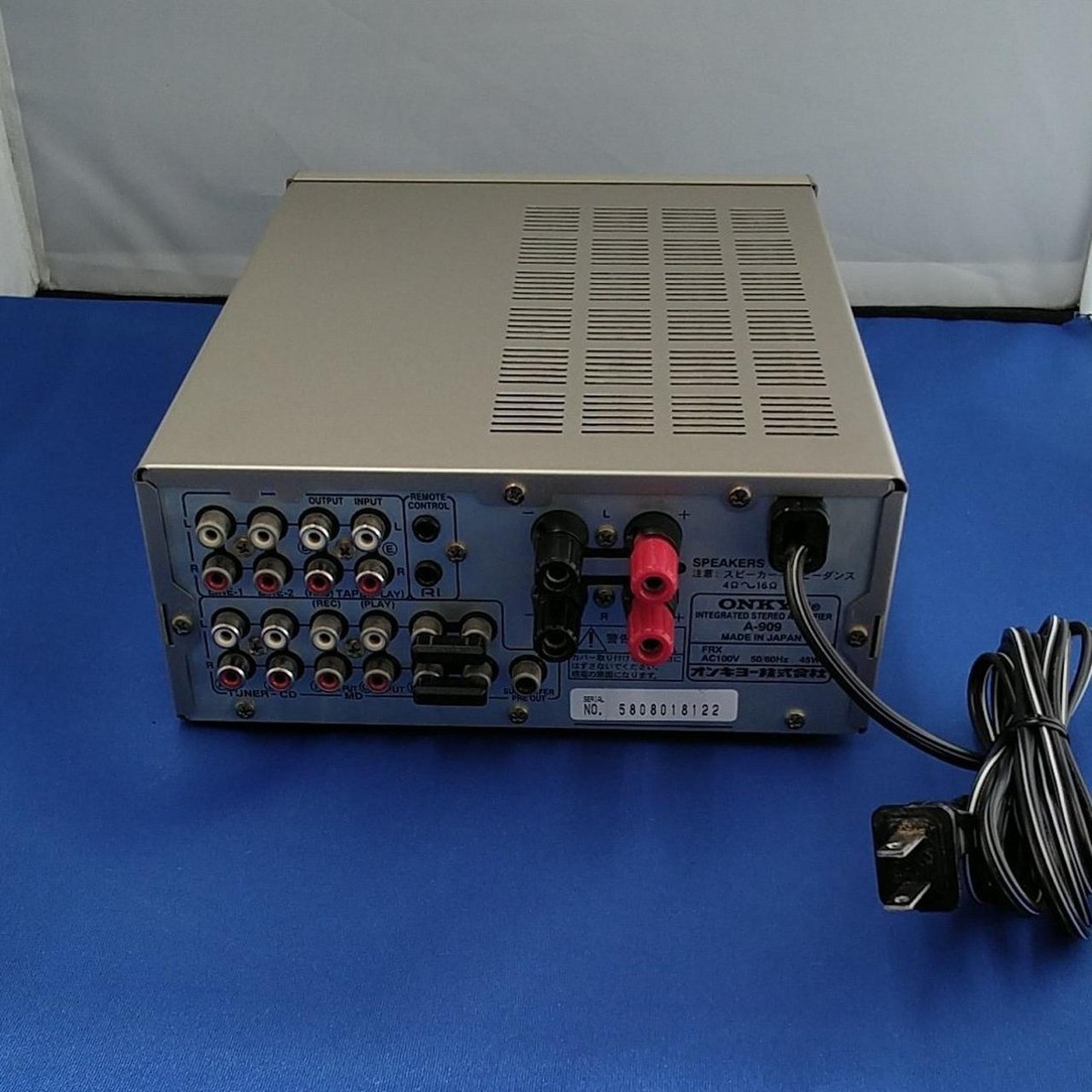 アンプ ONKYO A-909 NEGRATED STEREO ANPLFIER ONKYO Model number: A-909 Integrated Amplifier | eBay
