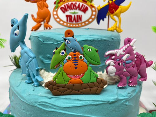 Dinosaur Train Deluxe Birthday Cake Toppers Set Brand New Buddy, Tiny, and Don - Picture 3 of 20