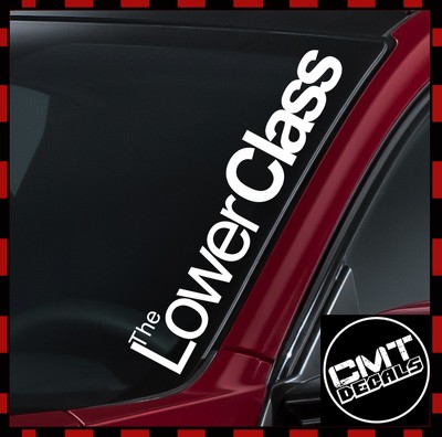 La classe inférieure Voiture//Van Pare-brise Decal Sticker DUB position 17 Couleurs 550 mm