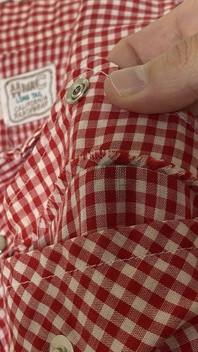 Camicia Vintage H Bar C California Ranchwear Coda Lunga Western Pearl Snap XLarge - Foto 12 di 15