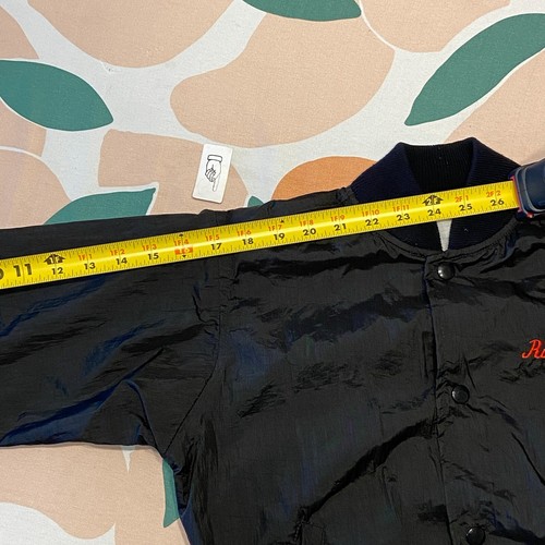 VINTAGE Philippines Souvenir Bomber Jacket Adult XS Extra Small Black Nylon - Picture 16 of 16