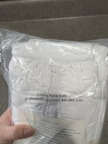 Pottery Barn Kids Daisy Garden Crib Skirt - READ, OPEN PACKAGE - Picture 6 of 9